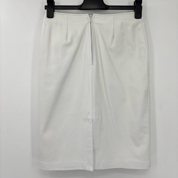 Danier White Genuine Leather Pencil Skirt Size 4 - Picture 5 of 10
